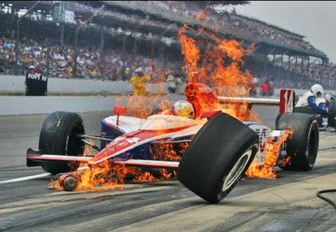 2009_Indy_500_Vitor_Meira_Fire